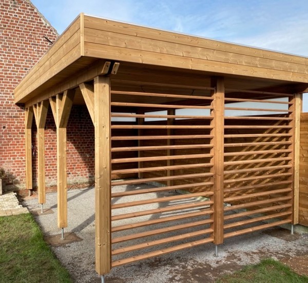 Zithoek, tuinhuis thermo grenen - Deplaecie Ieper