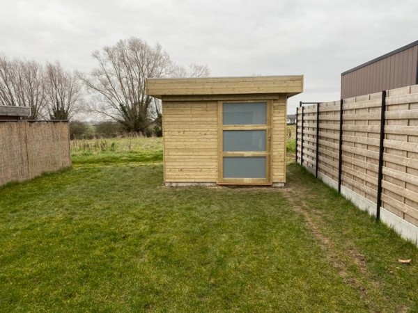 Tuinhuis ge&iuml;mpregneerd hout - Deplaecie Ieper